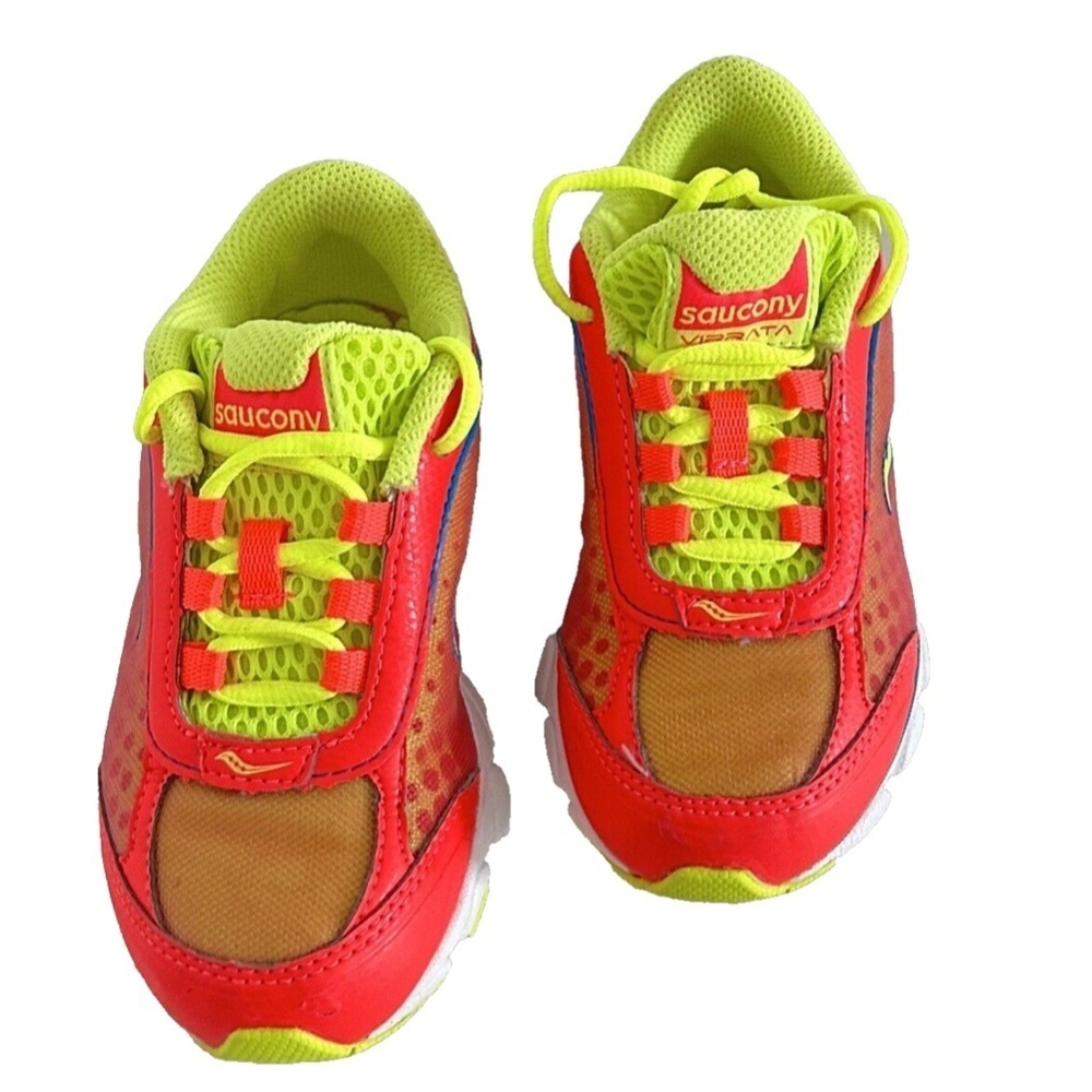 Saucony | Anti Odor Linning Girls Sneakers Size 10.5W Orange Virrata SC46707